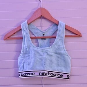 New Balance Light Blue Sports Bra